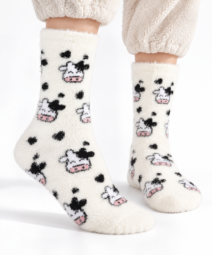 Chaussettes vache – Douces et chaudes