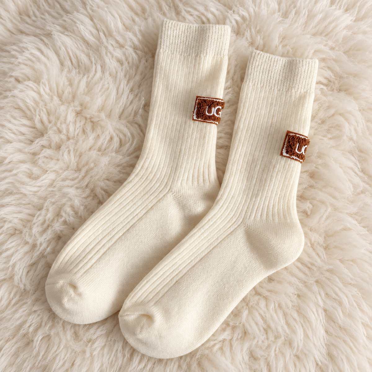 Chaussettes d’hiver épaisses et douces, mi-mollet, chaudes, style décontracté