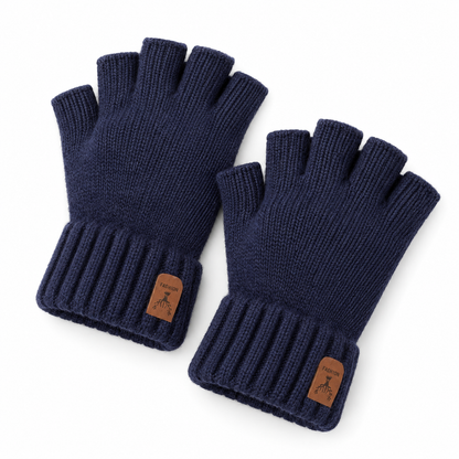 Gants d’hiver demi-doigts – Chauds et tricotés